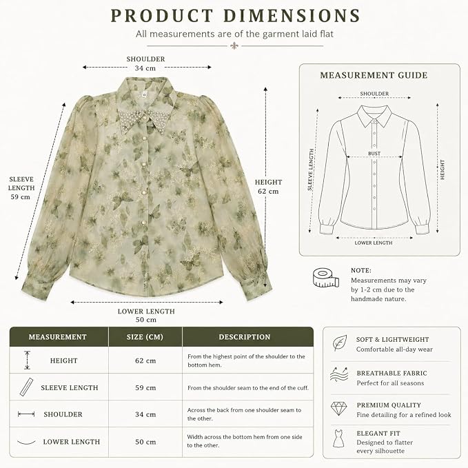Women's Premium Floral Butterfly Print Shirt