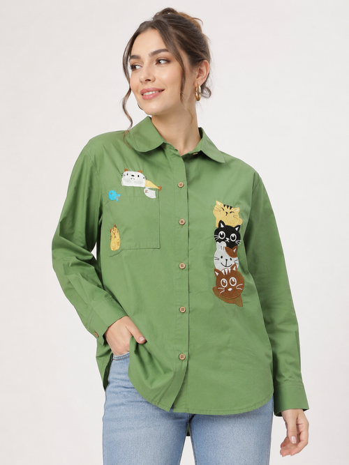 Flower Shirt Full Sleeve