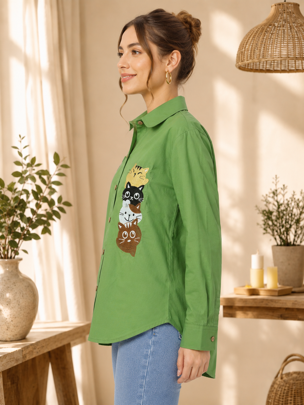 Flower Shirt Full Sleeve