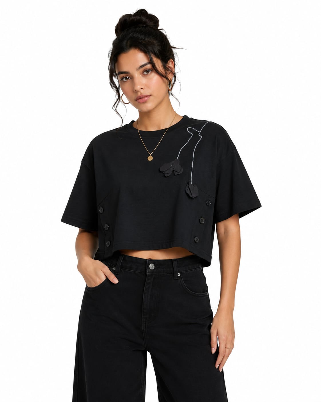 Mad Love Women’s Neon Lime Oversized Crop T-Shirt | Streetwear Casual Relaxed Fit Half Sleeve Crop Top | Fashion Crop Tee for Athletic, Slim & Rectangle Body Shapes