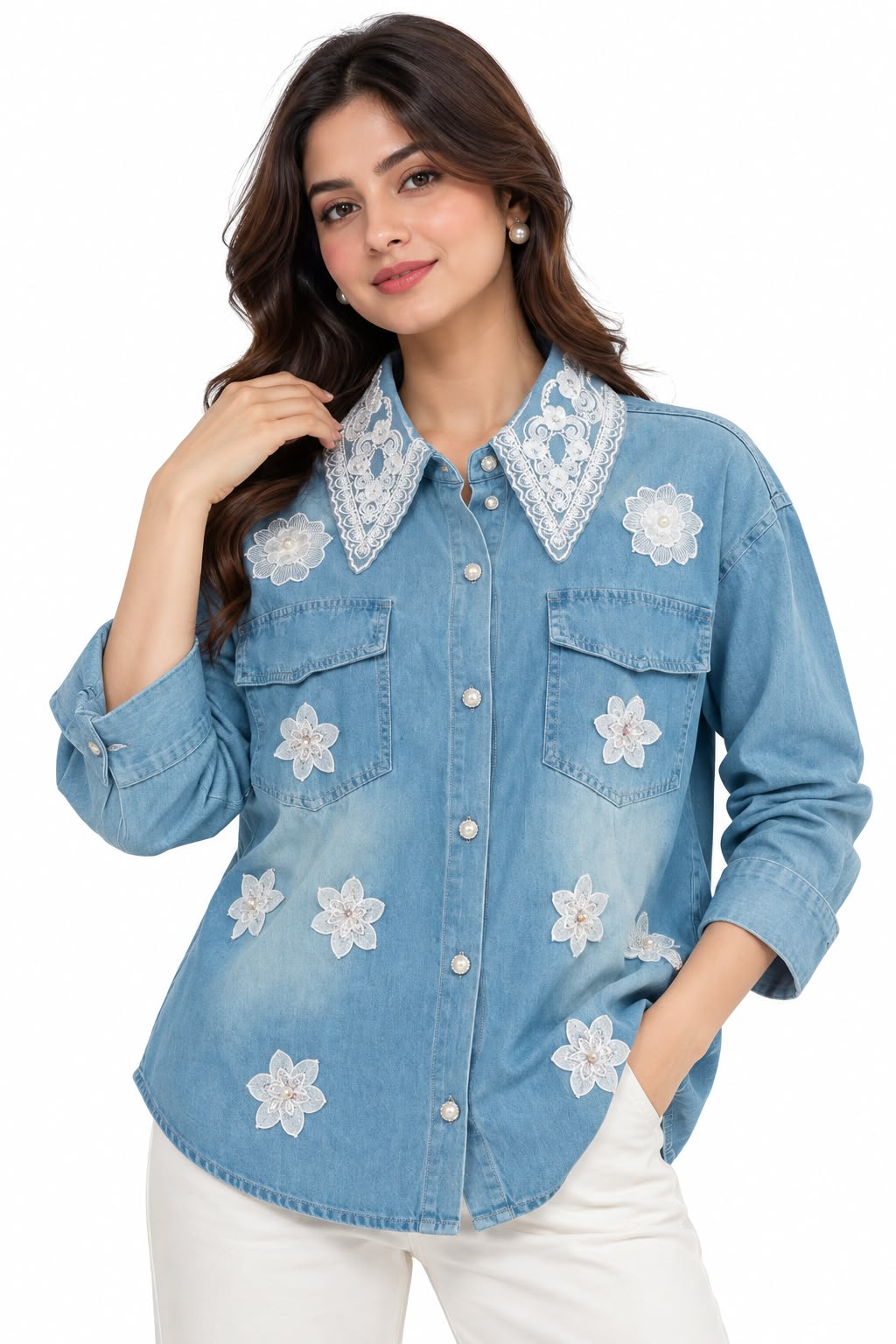 Denim Shirt For Woman