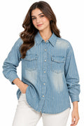 Denim Shirt For Woman