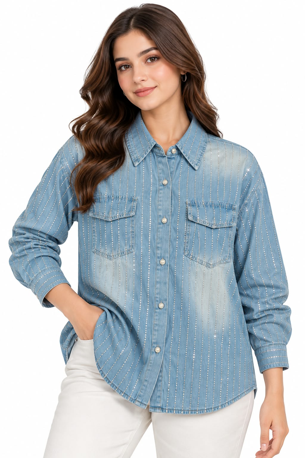 Denim Shirt For Woman