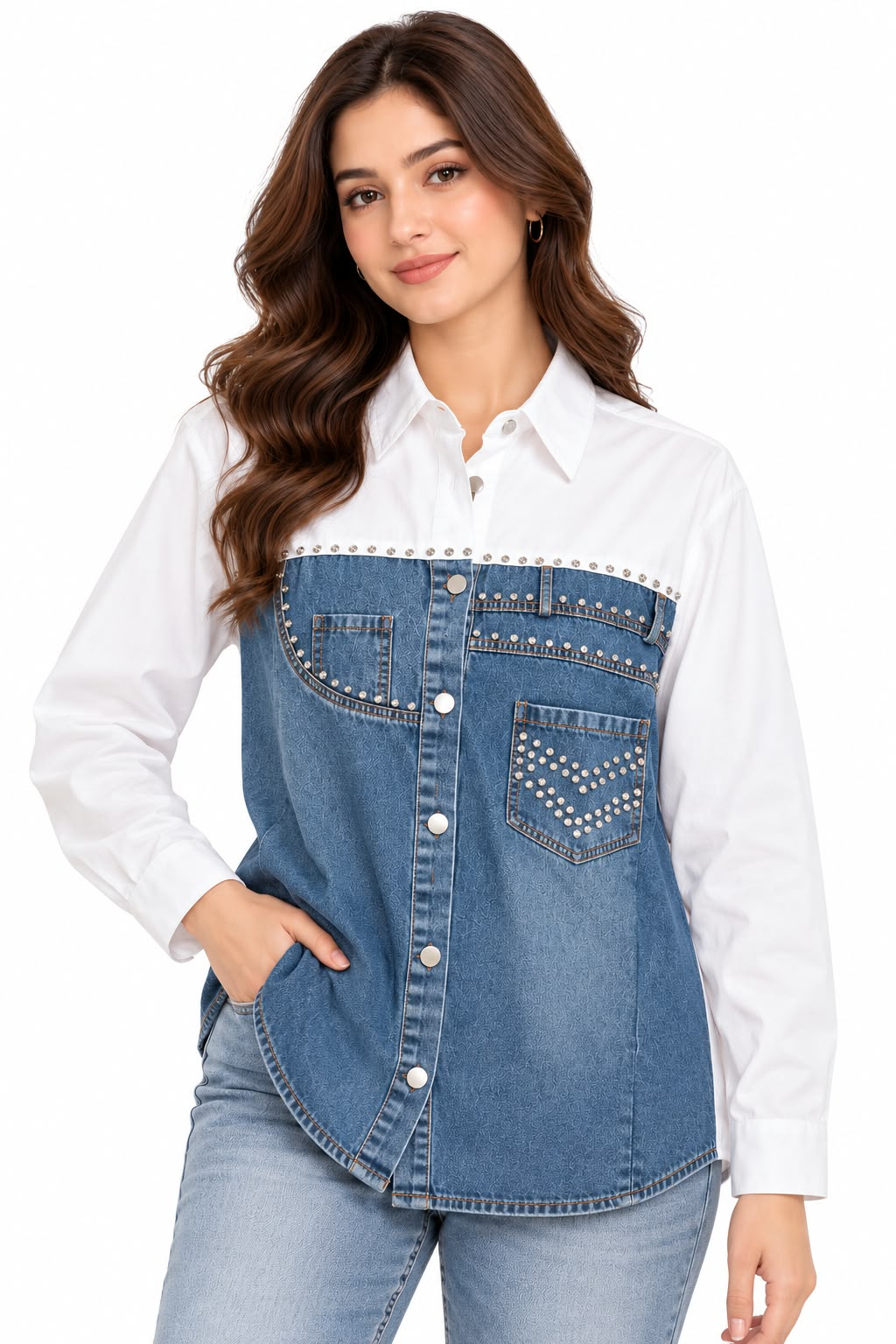 Denim Shirt For Woman