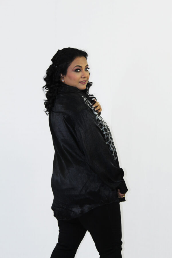 Midnight Flare Sequin Edit Shirt - Image 3