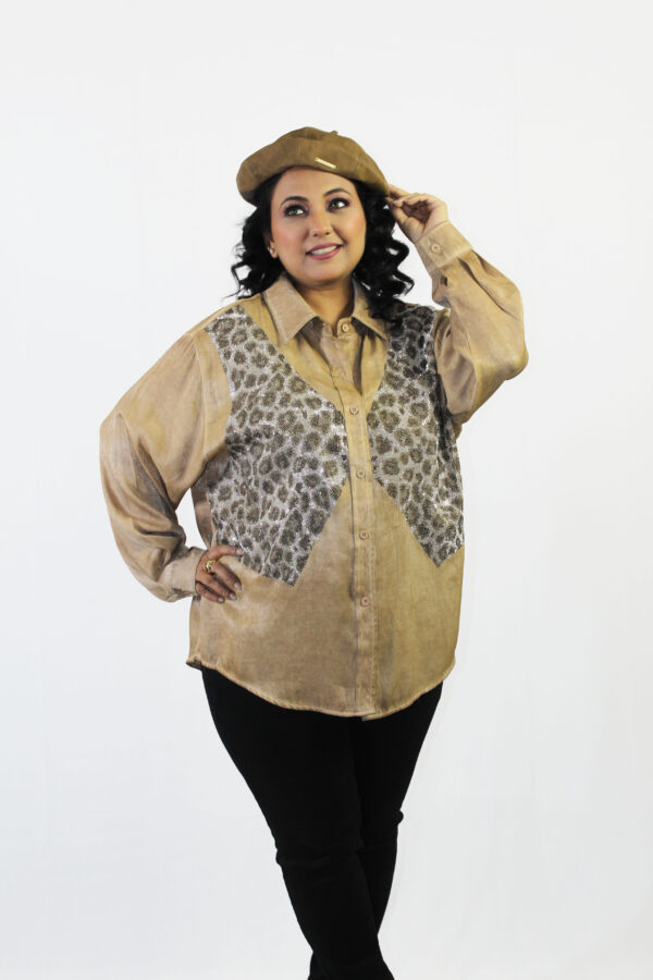 Midnight Flare Sequin Edit Shirt - Image 10