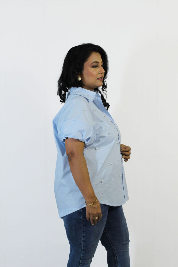 Breezy Dot Detail Shirt - Image 2