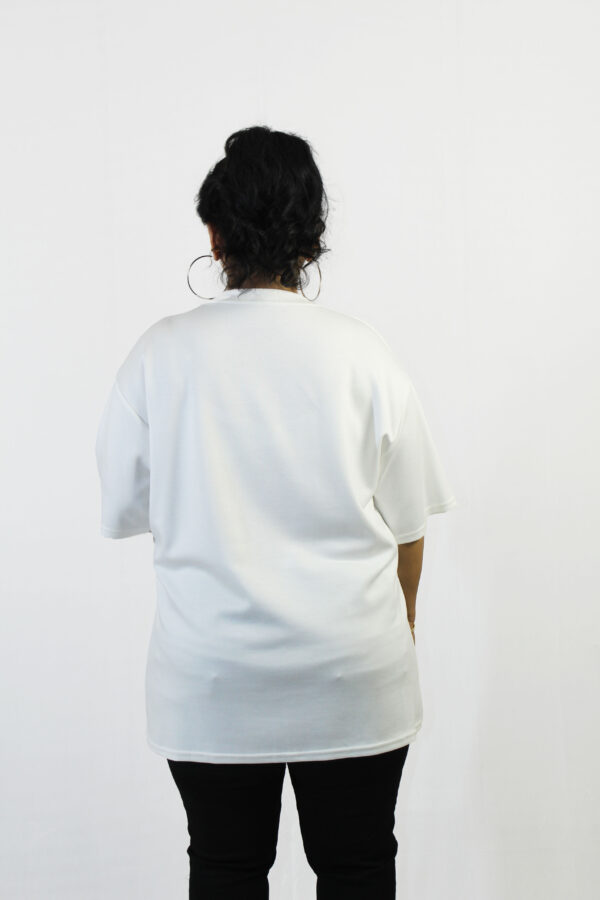 Midnight Bloom White T Shirt - Image 3
