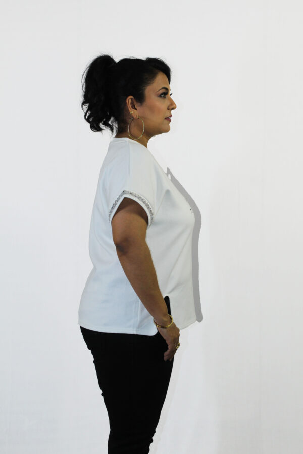 Chill Script Statement White Top - Image 2