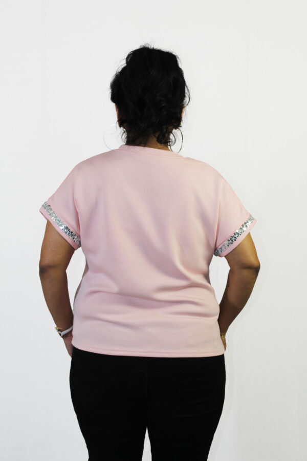 Chill Script Statement Pink Top - Image 3