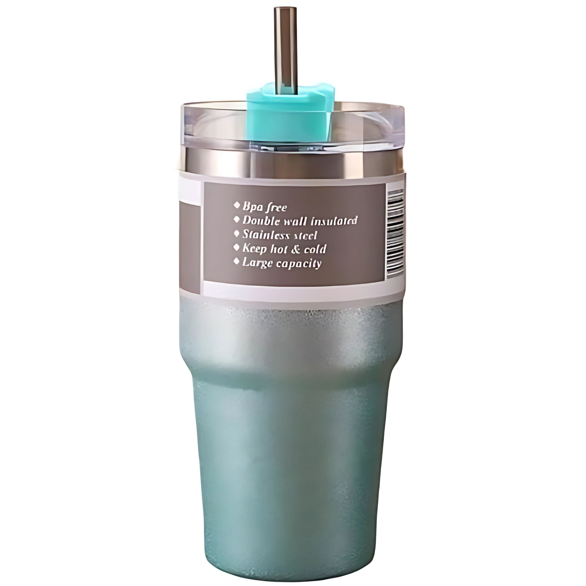 Madlove 600ml Sparkling Stainless Steel Coffee Mug (Green)
