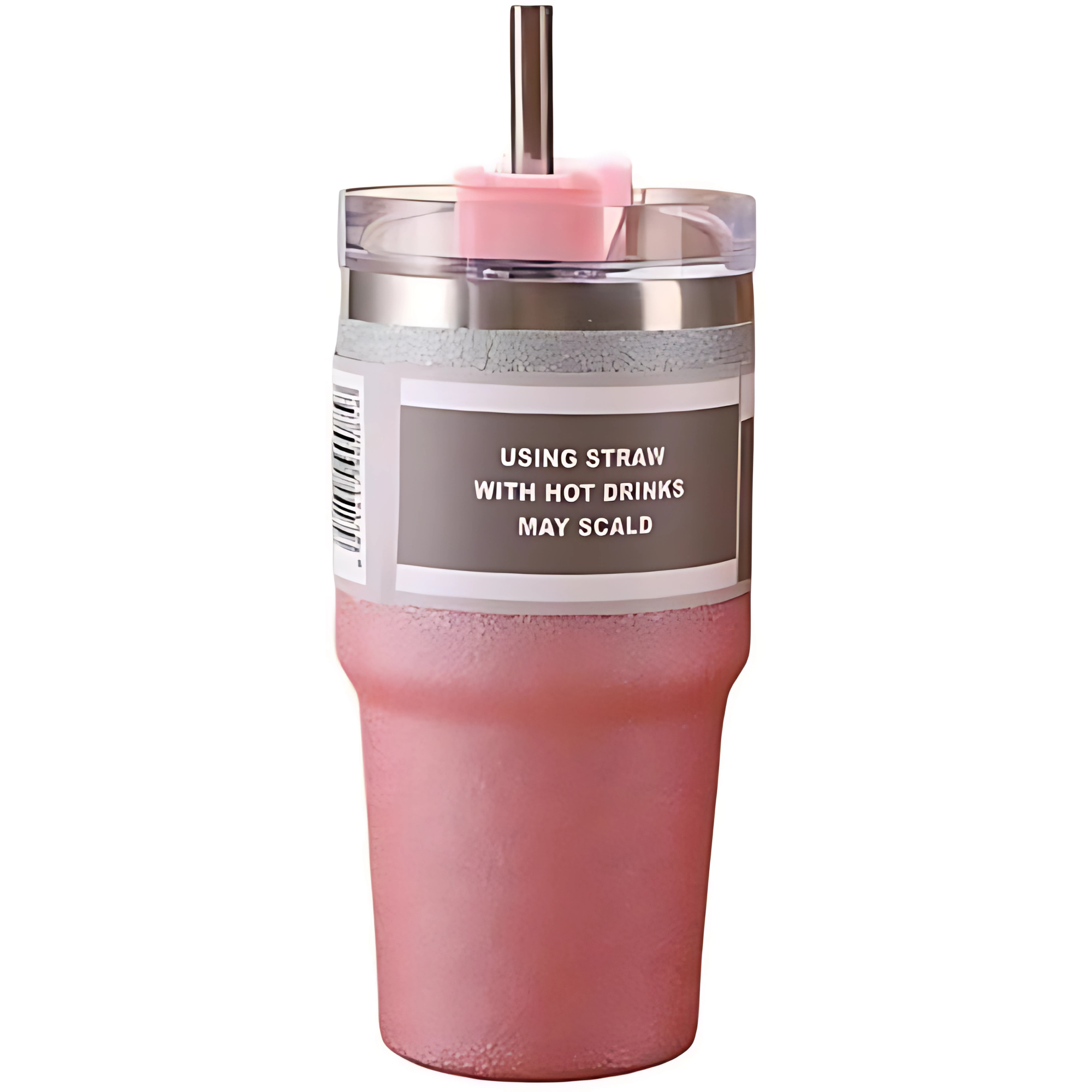 Madlove 600ml Sparkling Stainless Steel Coffee Mug (Pink)